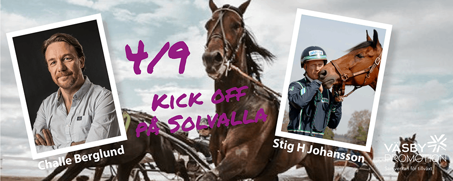 Läs mer om artikeln 2018-09-04 — Kick off på Solvalla med Stig H Johansson